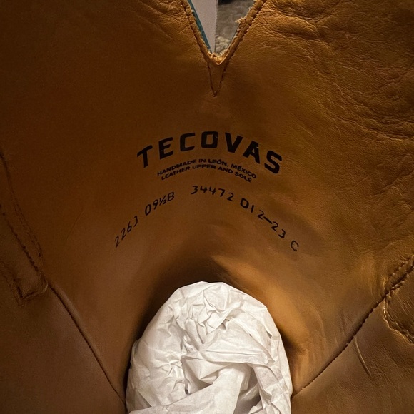 Tecovas Annie Lagoon Bovine cowboy Boots - Picture 6 of 8